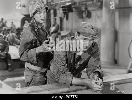 Original Film Titel: Sand von Iwo Jima. Englischer Titel: Sand von Iwo Jima. Regisseur: ALLAN DWAN. Jahr: 1949. Stars: JOHN WAYNE, FORREST TUCKER. Credit: REPUBLIK BILDER / Album Stockfoto