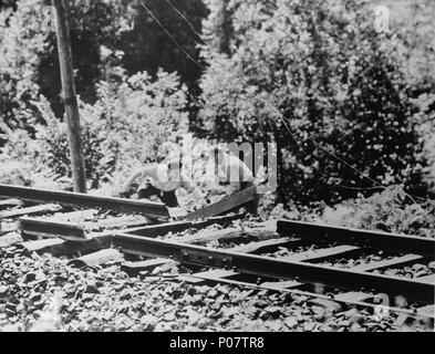 Original Film Titel: LA BATAILLE DU RAIL. Englischer Titel: SCHLACHT VON DEN SCHIENEN, DIE. Regisseur: René CLEMENT. Jahr: 1946. Stockfoto