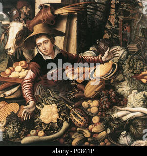 . Die pflanzlichen Verkäufer. 1567 270 Pieter Aertsen 006 Stockfoto