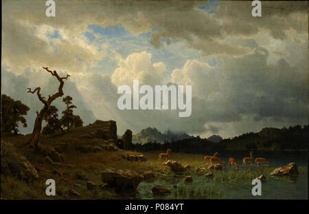 . Gewitter in den Rocky Mountains. 1859 274 Albert Bierstadt - Gewitter in den Rocky Mountains Stockfoto