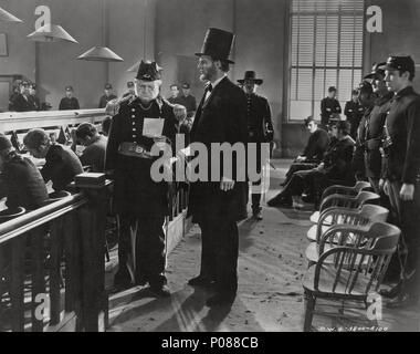 Original Film Titel: Abraham Lincoln. Englischer Titel: Abraham Lincoln. Regisseur: D.W.GRIFFITH. Jahr: 1930. Stars: Abraham Lincoln; WALTER HUSTON. Quelle: UNITED ARTISTS/KUNST KINO/Album Stockfoto