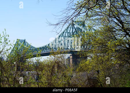Pont Jacques-Cartier Bridge, Montreal, Quebec, Kanada. 1925. In Stahl. Stockfoto