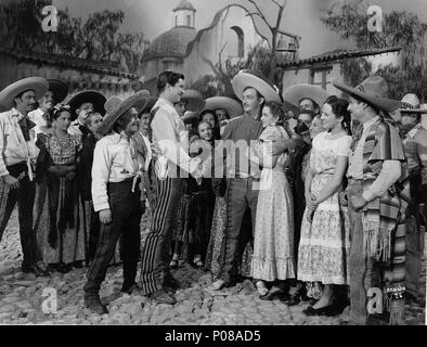 Original Film Titel: ALLA EN EL RANCHO GRANDE. Englischer Titel: AUF DER GROSSEN RANCH. Regisseur: Fernando de Fuentes. Jahr: 1949. Stars: Jorge Negrete. Credit: PRODUCCIONES GROVAS/Album Stockfoto