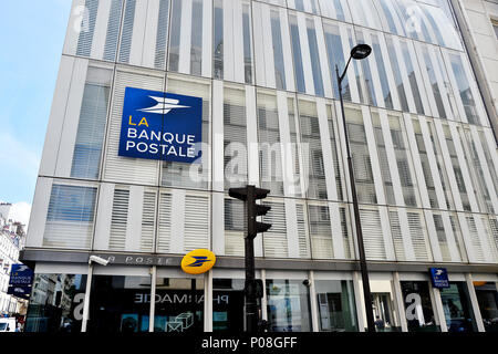 Die Postbank - Rue de Vaugirard, Paris Stockfoto