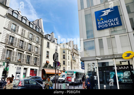 Die Postbank - Rue de Vaugirard, Paris Stockfoto