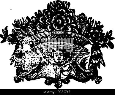 . Englisch: Fleuron aus Buch: eine Reise durch England. In den vertrauten Briefen. Von einem Gentleman hier, an seinen Freund im Ausland. 116 eine Reise durch England. In den vertrauten Briefen. Von einem Gentleman hier, an seinen Freund im Ausland. Fleuron T 057749-24 Stockfoto