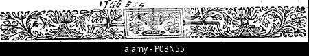 . Englisch: Fleuron aus Buch: ein Brief an die Rev. Herr Thomas Jones: Als vernünftige und ehrliche Antwort, seine Predigt in der St. Botolph, Bishopsgate gepredigt. 125 in einem Brief an die Rev Fleuron T 017945-3 Stockfoto