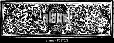 . Englisch: Fleuron aus Buch: ein Denkmal der contractants mit Herrn Aislabie. In einem Brief an Licinius Stolo. 131 ein Denkmal des contractants mit Herrn Aislabie. In einem Brief an Licinius Stolo. Fleuron T 088564-2 Stockfoto