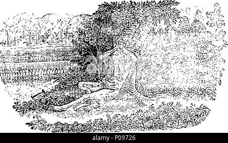 . Englisch: Fleuron aus Buch: Alexander's Expedition den Hydaspes & die Indus zum Indischen Ozean. 278 Alexander's Expedition den hydaspes und der Indus zum Indischen Ozean. Fleuron T 142758-3 Stockfoto