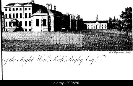 . Englisch: Fleuron aus Buch: Eine neue und komplette Geschichte von Essex, von einem späten Umfrage; mit den gefeierten Historiker im Vergleich; mit einer natürlichen und angenehmen Beschreibung der verschiedenen Abteilungen der Grafschaft, mit ihren Produkten und Kuriositäten aller Art alte und moderne. Und ein Rückblick auf die wichtigsten Ereignisse und Revolutionen darin, die von den frühesten Aera bis 1770. Illustriert mit Kupfer-Platten. Durch ein Gentleman. ... 141 Eine neue und komplette Geschichte von Essex Fleuron T 145690-3 Stockfoto