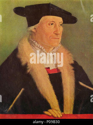 . Der kosmograph Sebastian Münster. ca. 1552 283 Christoph Amberger003 Stockfoto