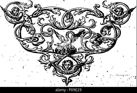 . Englisch: Fleuron aus Buch: einen Auszug aus dem historischen Teil des Alten Testaments, mit Verweisen auf andere Teile der Schrift, vor allem für das Neue Testament, das auf Länge gebracht werden, in der gegenüberliegenden Spalte. 287 Eine Zusammenfassung des historischen Teil des Alten Testaments Fleuron T 110715-37 Stockfoto