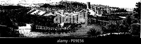 . Englisch: Fleuron aus Buch: eine neue Anzeige der Schönheiten von England: oder, eine Beschreibung der Elegantesten oder prächtige öffentliche Gebäude, königliche Paläste, Adligen und Sitze der Herren, und andere Kuriositäten, natürlichen oder künstlichen, in verschiedenen Teilen des Königreichs. Mit einer Vielzahl von Kupfer-Platte schneidet, ordentlich graviert verziert. Band die zweite. 147 Eine neue Anzeige der Schönheiten von England - oder Fleuron T 114205-6 Stockfoto
