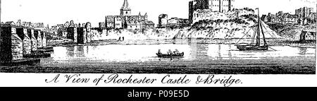 . Englisch: Fleuron aus Buch: eine neue Anzeige der Schönheiten von England: oder, eine Beschreibung der Elegantesten oder prächtige öffentliche Gebäude, königliche Paläste, Adligen und Sitze der Herren, und andere Kuriositäten, natürlichen oder künstlichen, in verschiedenen Teilen des Königreichs. Mit einer Vielzahl von Kupfer-Platte schneidet, ordentlich graviert verziert. 147 Eine neue Anzeige der Schönheiten von England - oder Fleuron T 114206-11 Stockfoto