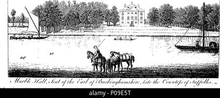 . Englisch: Fleuron aus Buch: eine neue Anzeige der Schönheiten von England: oder, eine Beschreibung der Elegantesten oder prächtige öffentliche Gebäude, königliche Paläste, Adligen und Sitze der Herren, und andere Kuriositäten, natürlichen oder künstlichen, in verschiedenen Teilen des Königreichs. Mit einer Vielzahl von Kupfer-Platte schneidet, ordentlich graviert verziert. 147 Eine neue Anzeige der Schönheiten von England - oder Fleuron T 114206-3 Stockfoto