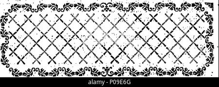 . Englisch: Fleuron aus Buch: eine neue Anzeige der Schönheiten von England: oder, eine Beschreibung der Elegantesten oder prächtige öffentliche Gebäude, königliche Paläste, noblemens [sic] und Herren [sic] Sitze und andere Kuriositäten,... in verschiedenen Teilen des Königreichs. Mit einer Vielzahl von kupferplatte Schnitte, ordentlich graviert verziert. ... 147 Eine neue Anzeige der Schönheiten von England - oder Fleuron T 145693-2 Stockfoto