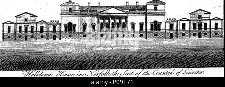 . Englisch: Fleuron aus Buch: eine neue Anzeige der Schönheiten von England: oder, eine Beschreibung der Elegantesten oder prächtige öffentliche Gebäude, königliche Paläste, noblemens [sic] und Herren [sic] Sitze und andere Kuriositäten,... in verschiedenen Teilen des Königreichs. Mit einer Vielzahl von kupferplatte Schnitte, ordentlich graviert verziert. ... 147 Eine neue Anzeige der Schönheiten von England - oder Fleuron T 145693-5 Stockfoto
