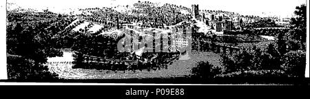 . Englisch: Fleuron aus Buch: eine neue Anzeige der Schönheiten von England; oder, eine Beschreibung der Elegantesten oder prächtige öffentliche Gebäude, königliche Paläste, Adligen und Herren Sitze, und andere Kuriositäten, natürlichen oder künstlichen, in verschiedenen Teilen des Königreichs. Mit einer Vielzahl von Kupfer-Kunst, Schnitte, ordentlich graviert verziert. ... 147 Eine neue Anzeige der Schönheiten von England; oder Fleuron T 114216-17 Stockfoto