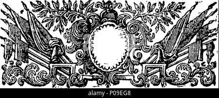. Englisch: Fleuron aus Buch: Ein Konto von Dänemark, wie es war im Jahr 1692. 288 Ein Konto von Dänemark, wie er im Jahr 1692 war. Fleuron T 135760-10 Stockfoto