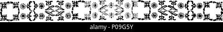 . Englisch: Fleuron aus Buch: ein Brief von Herrn Holz geliefert, die Kommissionsmitglieder für den Wiederaufbau der Brücke an der Bristol, und öffnen der Alleen, an deren Publick treffen in der Guildhall statt am Montag, den 4. August. Gedruckt und auf ihren Antrag veröffentlicht. 118 ein Schreiben von Herrn Holz Fleuron T 104317-5 Stockfoto