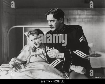 Original Film Titel: DER LANGE GRAUE LINIE. Englischer Titel: DIE LANGE GRAUE LINIE. Regisseur: John Ford. Jahr: 1955. Stars: Maureen O'Hara, TYRONE POWER. Quelle: Columbia Pictures/Album Stockfoto