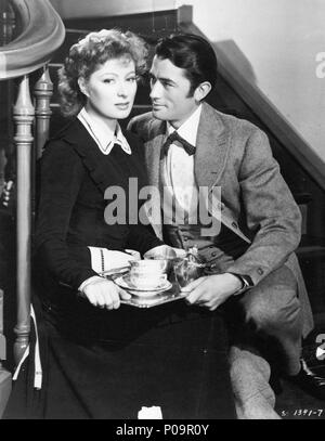 Original Film Titel: IM TAL DER ENTSCHEIDUNG. Englischer Titel: IM TAL DER ENTSCHEIDUNG. Regisseur: TAY GARNETT. Jahr: 1945. Stars: GREER GARSON; Gregory Peck. Quelle: METRO GOLDWYN-Mayer/Album Stockfoto