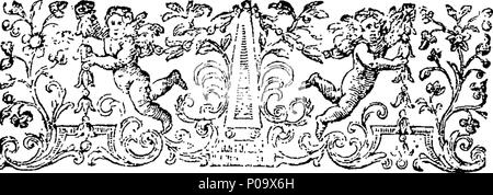 . Englisch: Fleuron aus Buch: Ein Bericht über die Expedition von der britischen Flotte nach Sizilien, in den Jahren 1718, 1719 und 1720. Unter dem Kommando von Sir George Byng, Bart. (Danach Viscount Torrington) Admiral und Oberbefehlshaber der Seiner Majestät davon abzulenken, und Seine Majestät Beauftragte und Bevollmächtigte der mehrere Fürsten und Staaten von Italien. Von Admiral's Handschriften gesammelt und andere originelle Beiträge. 290 Ein Konto der Expedition von der britischen Flotte nach Sizilien, in den Jahren 1718, 1719 und 1720 Fleuron T 072820-1 Stockfoto