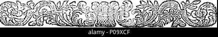 . Englisch: Fleuron aus Buch: Ein neuer Leitfaden für die englischen Sprache: in fünf Teile. Enthält i. d. h., beide gemeinsame und ordnungsgemäße, ... V. Formen des Gebets für Kinder, ...für den Einsatz an Schulen entworfen... Die dreißig - Erste Ausgabe. Von Thomas Dilworth, ... 151 einen neuen Leitfaden der Englischen Sprache - in fünf Teilen Fleuron T 133983-7 Stockfoto