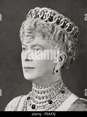 . Maria von Teck (1867-1953), Königin von George V. Foto in 1934 berücksichtigt. . 1934. Unbekannt 5 Mary von Teck (1934) Stockfoto