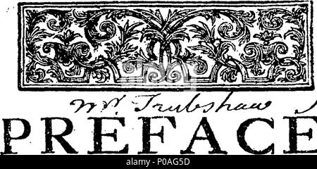 . Englisch: Fleuron aus Buch: Ein neues Handbuch der Frömmigkeit, in drei Teile. ... 154 Ein neues Handbuch der Frömmigkeit, in drei Teile. - Fleuron T 206056-2 Stockfoto