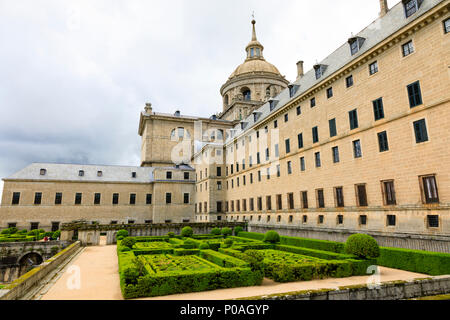 Kloster El Escorial, San Lorenzo, Madrid, Spanien. Mai 2018 Stockfoto