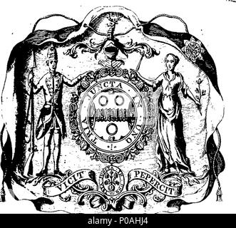 . Englisch: Fleuron aus Buch: eine neue Spanische Grammatik; oder die Elemente der Spanischen Sprache: enthalten, eine einfache und Compendious Methode zu sprechen und schreiben Sie es richtig. Mit einigen nützlichen Bemerkungen auf die besonderen Idiomen und grundlegenden Regeln, wie die Verwendung von Ihnen sowie im Sprechen als schriftlich zu machen. Die ganze extrahiert aus den besten Beobachtungen der spanischen Grammatiker und insbesondere der königlichen spanischen Akademie von Madrid. Auch einige der üblichen und bekannten Phrasen, mit Dialogen. Durch die Hto-San Joseph Giral del Pino, Lehrer der spanischen Sprache. 158 Eine neue Spanis Stockfoto