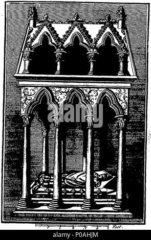. Englisch: Fleuron aus Buch: Eine genaue Beschreibung und Geschichte der Metropolitan Kathedrale und Kirchen von Canterbury und York, von ihrer ersten Gründung bis in die Gegenwart. Illustriert mit hundert und 17 Kupferplatten, bestehend aus verschiedenen Ansichten, Pläne, Denkmäler, Antiquitäten, Arme, &c. 294 Eine genaue Beschreibung und Geschichte der Metropolitan Kathedrale und Kirchen von Canterbury und York, von ihrer ersten Gründung bis in die Gegenwart jahr Fleuron T 061864-39 Stockfoto