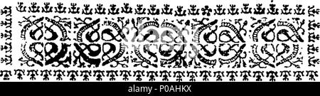 . Englisch: Fleuron aus Buch: Eine neue Rechtschreibung - Buch; mit großen Tabellen von Wörtern, von eins bis acht Silben, regelmäßig reichten von der einfachsten zu den schwierigsten; mit einer separaten Tabelle mit Beispielen zu illustrieren, die von jeder Regel auf Rechtschreibung. Tabellen der üblichen Eigennamen von Personen und Orten. Worte, die gleich klingen, aber unterschiedlicher Bedeutung und Schreibweise, &c. Von den besten Behörden, methodized und mit neuen Beobachtungen durchsetzt zusammengestellt. 158 Eine neue Rechtschreibung - Buch; mit großen Tabellen von Wörtern Fleuron T 118071-46 Stockfoto