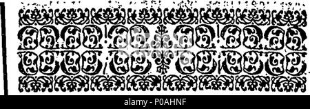 . Englisch: Fleuron aus Buch: Eine genaue Beschreibung der Newgate. Mit dem Rechte, Privilegien, Vergütungen, Gebühren, Abgaben und Zölle. Zusammen mit einer Parallelen zwischen dem Master Schuldner Seite der sagte, Gefängnis, und die verschiedenen Schwämmen - Häuser in der Grafschaft Middlesex. Darin werden dargelegt, die Billigkeit der Lebenden, Höflichkeit, Nüchternheit, Ruhe, Freiheit der Konversation, und Umleitungen der Ehemaligen. Und das teure Leben, Grobheit, Erpressungen, in der Nähe der Niederkunft, und Missbrauch der Letzteren. Zusammen mit einem Gläubigen die Zumutungen des Gerichtsvollzieher, &c. und ihre abscheulichen Verwendung o Stockfoto