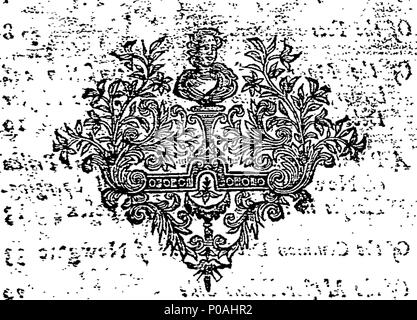 . Englisch: Fleuron aus Buch: Eine genaue Beschreibung der Newgate. Mit dem Rechte, Privilegien, Vergütungen, Gebühren, Abgaben und Zölle. Zusammen mit einer Parallelen zwischen dem Master - Schuldner Seite der sagte, Gefängnis, und die verschiedenen Schwämmen - Häuser in der Grafschaft Middlesex. Darin werden dargelegt, die Billigkeit der Lebenden, Höflichkeit, Nüchternheit, Ruhe, Freiheit der Konversation, und Umleitungen der Ehemaligen. Und das teure Leben, Grobheit, Erpressungen, in der Nähe der Niederkunft, und Missbrauch der Letzteren. Zusammen mit einem Gläubigen die Zumutungen des Gerichtsvollzieher;&c und ihre abscheulichen Verwendung o Stockfoto