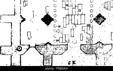 . Englisch: Fleuron aus Buch: Eine genaue Beschreibung und Geschichte der Kathedrale und metropolical [sic] Kirche St. Peter, York,... Illustriert mit Kupfer-Platten, ... Zu denen hinzugefügt werden, Kataloge der Archbisops [sic], Dekane, ... 293 Eine genaue Beschreibung und Geschichte der Kathedrale und metropolical (sic) Kirche St. Fleuron T 060999-3 Stockfoto