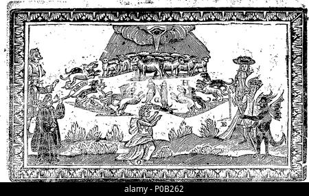 . Englisch: Fleuron aus Buch: Ein neues Lied. Melodie von pound Packington's. 158 ein neues Lied. Melodie von pound Packington's. Fleuron T 191770-1 Stockfoto