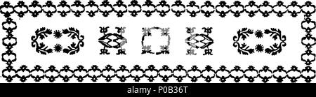 . Englisch: Fleuron aus Buch: eine Parallele zwischen den beiden Studien von Herrn George Sackville, in letzter Zeit veröffentlicht. Wobei die Unterschied: Mit gelegentlichen Bemerkungen. In der Die Aussagen und Materie werden verglichen und geprüft, und ein Licht auf den gesamten Prozess geworfen. 164 eine Parallele zwischen den beiden Studien von Herrn George Sackville, kürzlich veröffentlichte Fleuron T 043631-1 Stockfoto