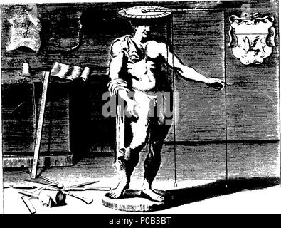 . Englisch: Fleuron aus Buch: eine Parallele des antient Architektur mit der Moderne, in einer Sammlung von zehn wichtigsten Autoren, die auf die fünf Aufträge geschrieben haben,... In französischer Sprache von Roland Freart geschrieben,... Auf das Konto der Architekten und Architektur hinzugefügt, ... Mit Leon Baptista Alberti's Abhandlung von Statuen. Von John Evelyn... 165 Eine parallele Der antient Architektur mit modernen Fleuron T 118307-60 Stockfoto