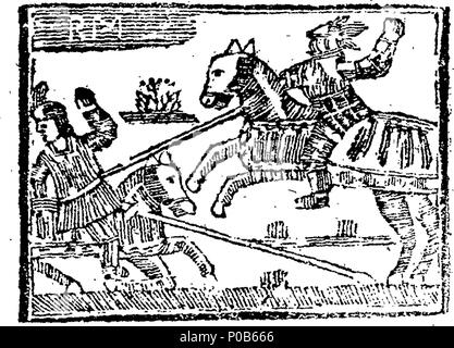 . Englisch: Fleuron aus Buch: eine angenehme und reizvolle Geschichte von Thomas Hickathrift. 171 eine angenehme und reizvolle Geschichte von Thomas Hickathrift. Fleuron T 042471-7 Stockfoto