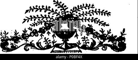 . Englisch: Fleuron aus Buch: Eine Adresse, um die Wähler von Großbritannien. 303 Eine Adresse dem Kurfürsten von Großbritannien. Fleuron T 186278-2 Stockfoto