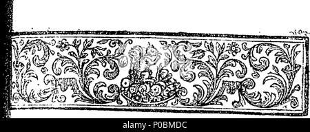 . Englisch: Fleuron aus Buch: Ein Brief an Herrn Welsted; und eine Satire auf die Englische Übersetzungen von Homer. Zu dem wird hinzugefügt, ein Essay zu einer Laudatio auf das wahre Verdienst von Homer. 316 Ein Brief von Herrn Welsted; und eine Satire auf die Englische Übersetzungen von Homer Fleuron T 032853-8 Stockfoto