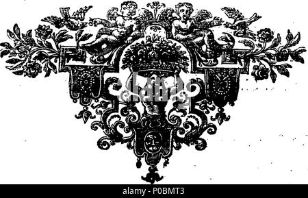 . Englisch: Fleuron aus Buch: Ein Brief an William Pitt Esq; 316 Ein Brief an William Pitt Esq; Fleuron T 056080-4 Stockfoto