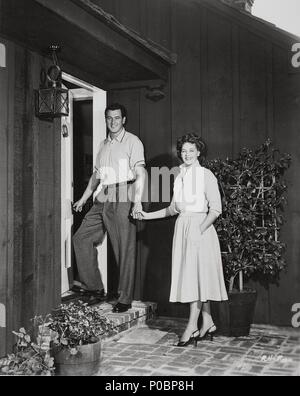 Stars: ROCK HUDSON; PHYLLIS GATES. Stockfoto