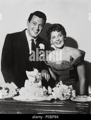 Stars: ROCK HUDSON; PHYLLIS GATES. Stockfoto