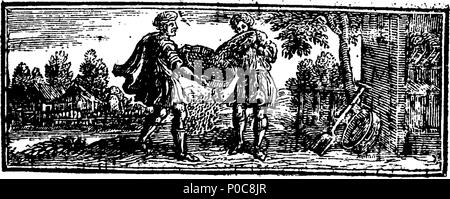 . Englisch: Fleuron aus Buch: eine Beziehung der späten zur Beilegung der Inseln St. Lucia und St. Vincent, in Amerika; in der Rechten der Herzog von Montagu, und unter der Leitung und Aufträge seiner Gnade, im Jahr 1722. 182 Ein Vergleich der späten zur Beilegung der Inseln St. Fleuron T 098231-4 Stockfoto