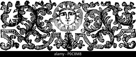 . Englisch: Fleuron aus Buch: Ein bemerkenswerter Dialog, der in letzter Zeit in den Gärten von Luxemburg in Paris geschah, zwischen einem alten unparteiische Englisch Whig und ein nonjuror der Kirche von England, über die junge Chevalier; ... Von einem preußischen Offizier. 182 Eine bemerkenswerte Dialog Fleuron T 071919-2 Stockfoto