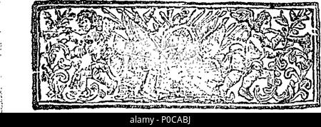 . Englisch: Fleuron aus Buch: Ein Brief von Calista zu Altamont. 315 Eine epistel von Calista zu Altamont. Fleuron T 079888-1 Stockfoto