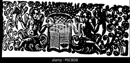 . Englisch: Fleuron aus Buch: Eine ausgewählte Sammlung von alten spielt. Band der Ersten. 188 Eine ausgewählte Sammlung von alten spielt. Band der Ersten. Fleuron T 079279-25 Stockfoto